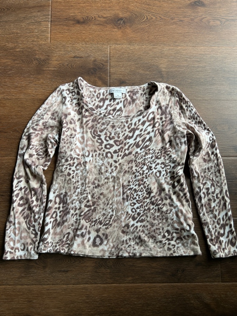 Liz Claiborne Cheetah Print Long Sleeve Shirt | Cheetah Print | Animal Print